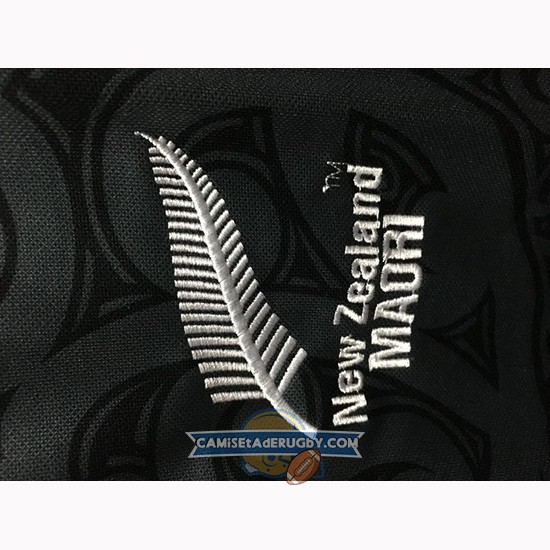 Camiseta Nueva Zelandia All Blacks Maori Rugby 100th Conmemorative